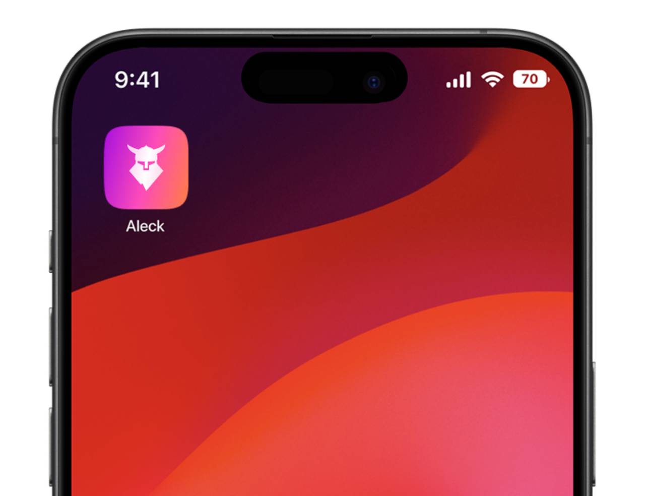 Interface showing word combinations to create unique group names on Aleck Off Grid devices