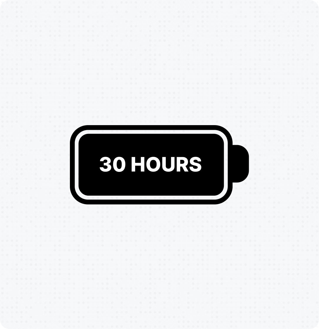 30-hour battery life for Aleck ROX speaker