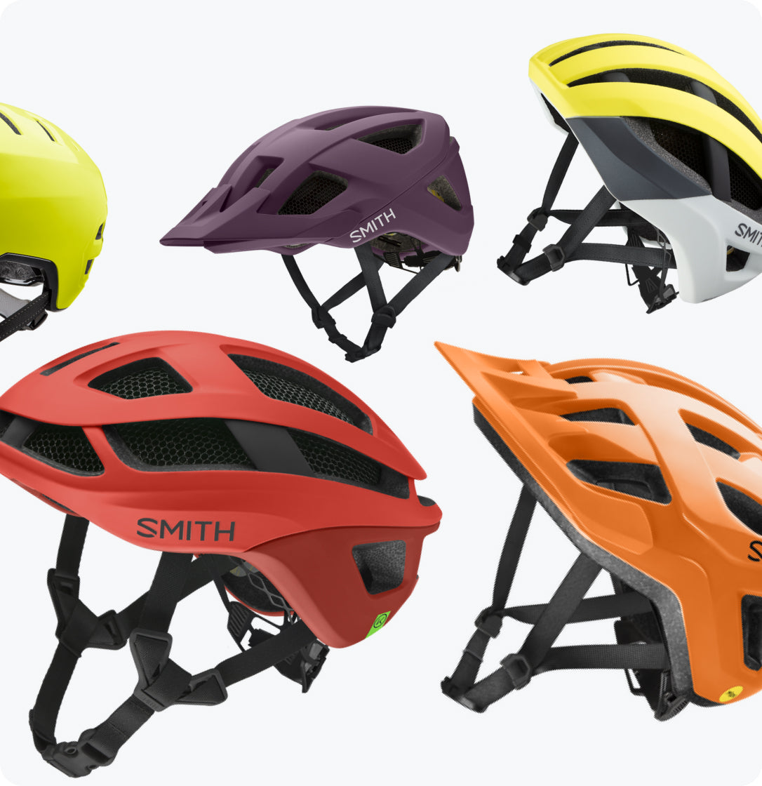 Various open-face bike helmets compatible with Aleck Punks