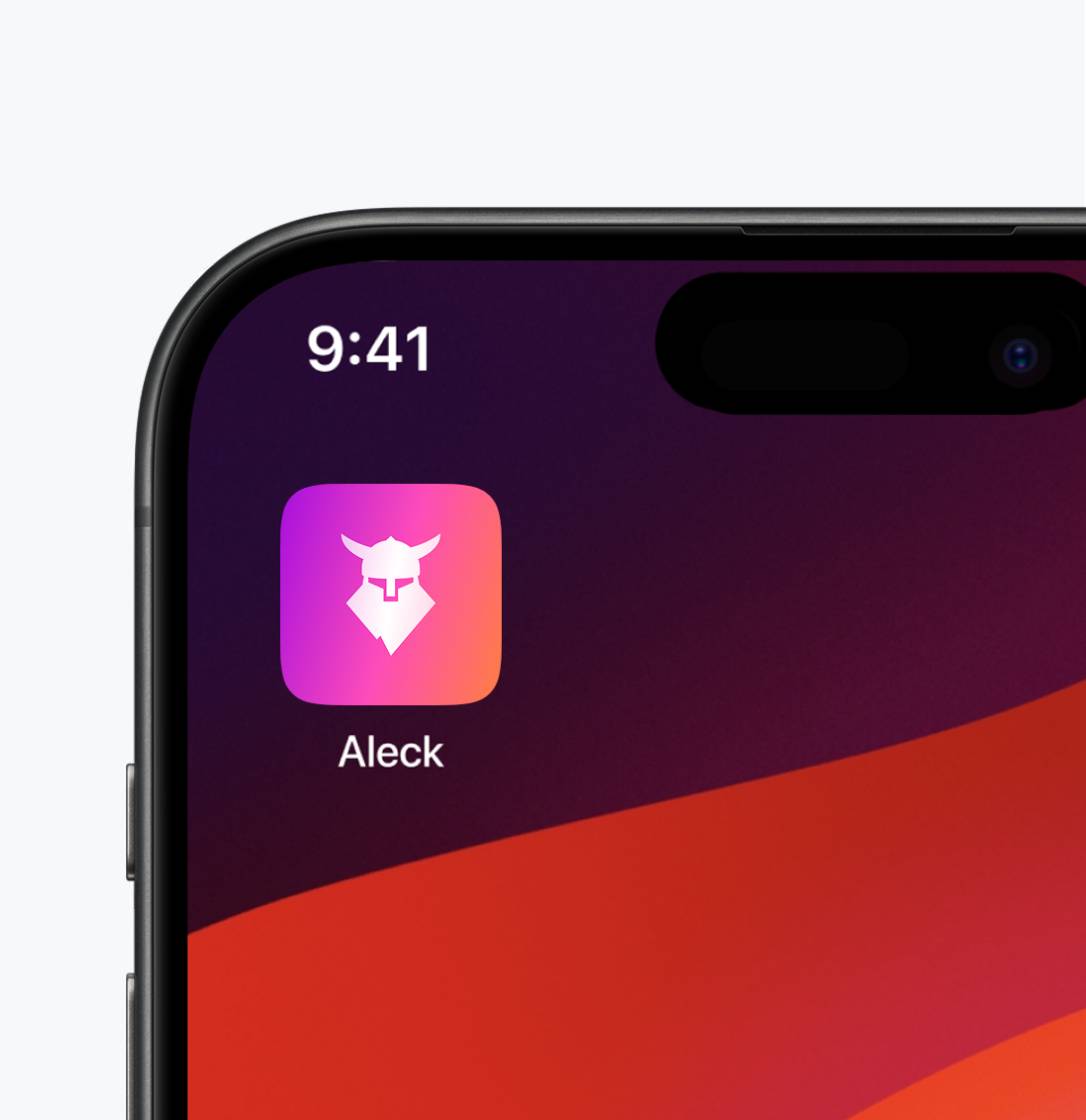 Aleck Connect app icon displayed on smartphone home screen
