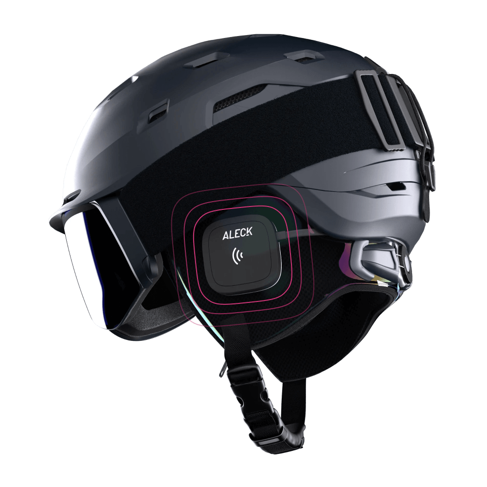 Skiing helmet with deals speakers
