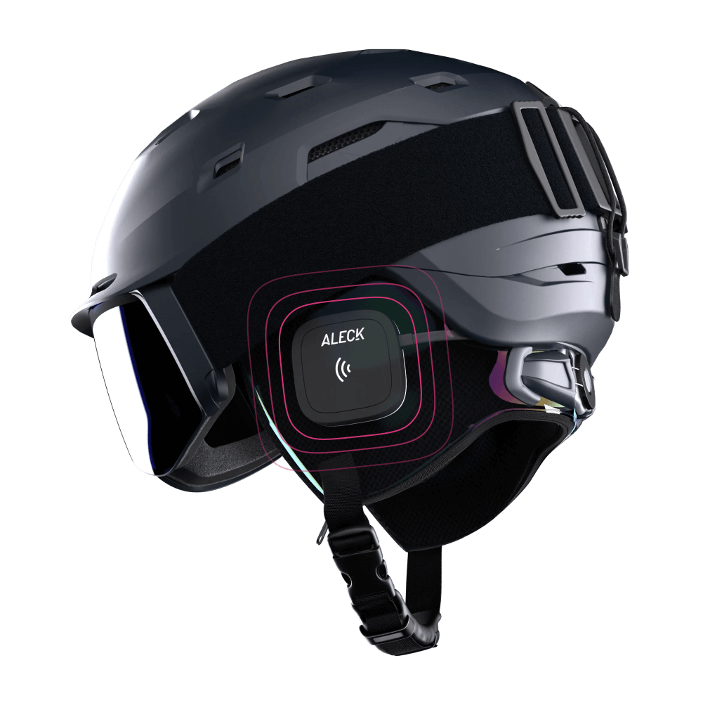 ALECK 006  Ski Helmet Headphones w/ Premium Sound and Group Comms