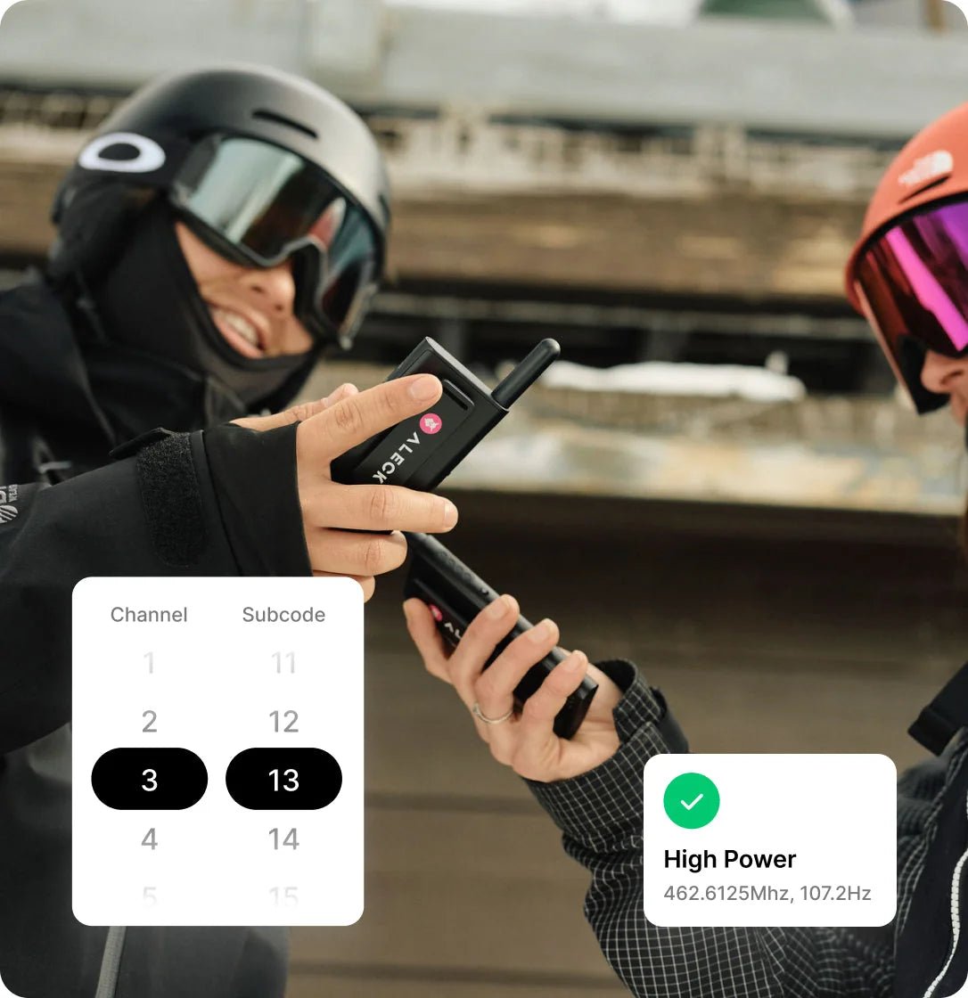 Switching channels in the Aleck app