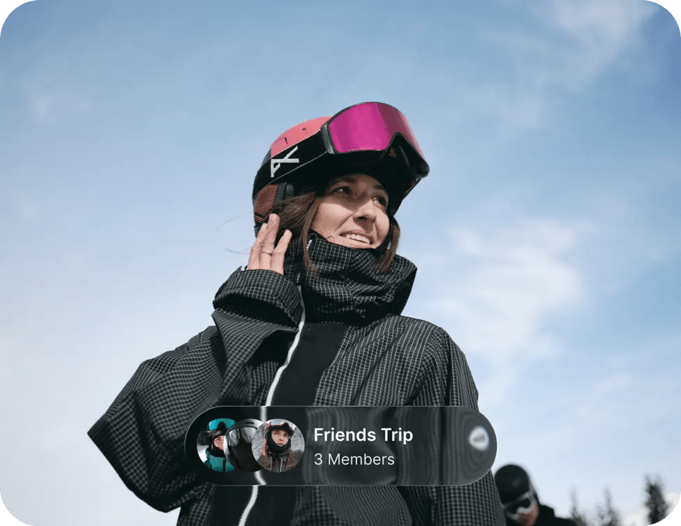 Rider using push-to-talk